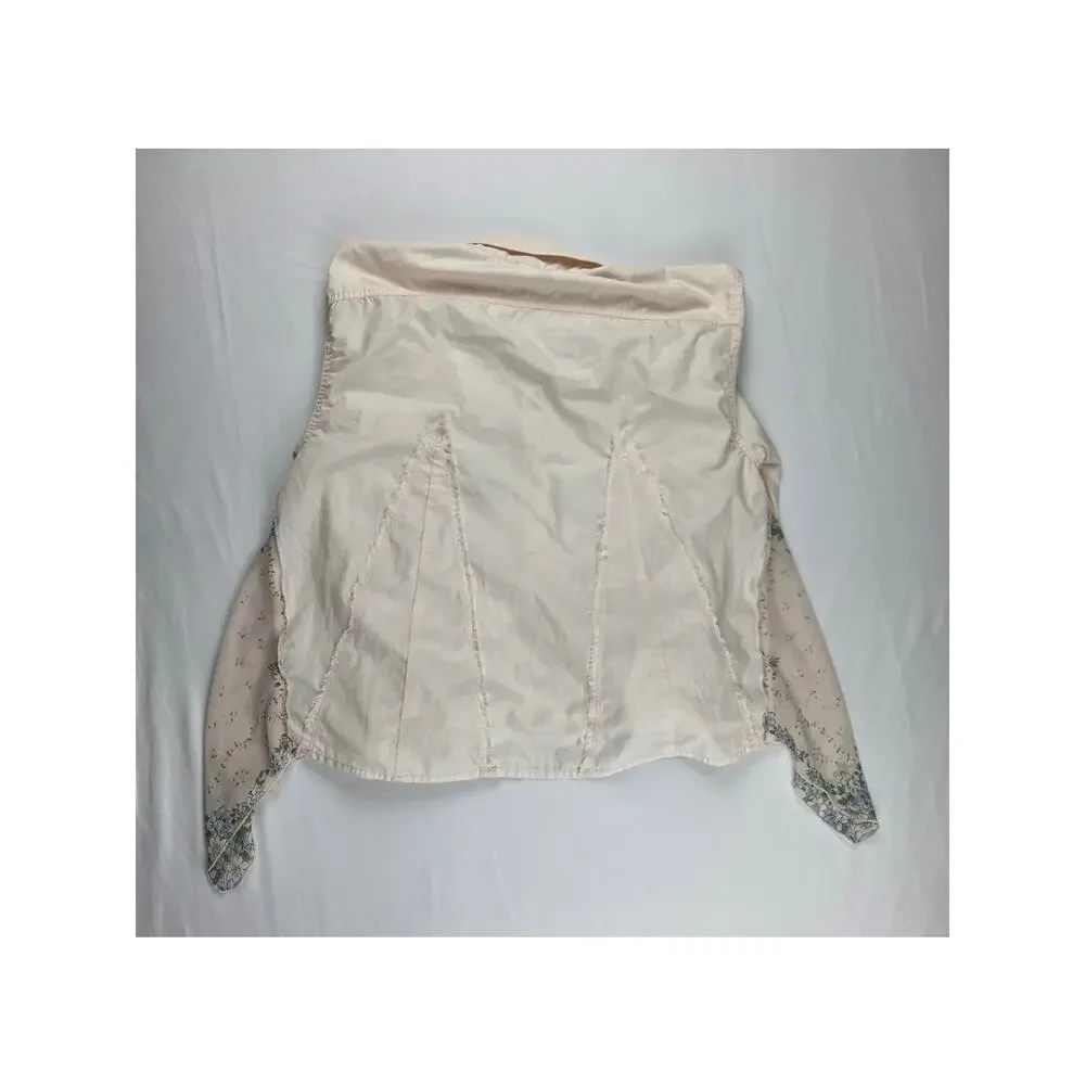 Free People We The Free Embellished Button Down Top Size M